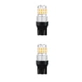 thumbnail image 3 of Speravity Paquete de 2 bombillas de freno, componente del vehículo, lámpara de señal de instalación práctica, luz de giro decorativa exquisita Luz amarilla 2piezas Speravity CBP448877, 3 of 6