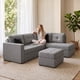 thumbnail image 2 of Sala Esquinera Easy Living Nordam Gris de 5 plazas tapizada en tela para sala, 2 of 6