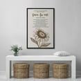thumbnail image 3 of IDEA4WALL Framed Canvas Print Sunflower Wisdom Inspirational Poem with Phonetic Illustrations Wall Art Contemporary Romantic Relax/Calm for Living Room, Bedroom, Office - 16"x24" BLACK, 3 of 5