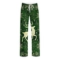 thumbnail image 4 of Lopecy-Sta Christmas Pajamas for Women Comfy Print Bottoms with Pockets Drawstring Sleep Lounge Pants for Women Comfortable Casual Drawstring Sleep Pants for Women, 4 of 5