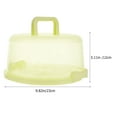 thumbnail image 2 of KONTONTY Portable Cake Carrier Green 2Pcs 9.8x9.8x5.1in, 2 of 7