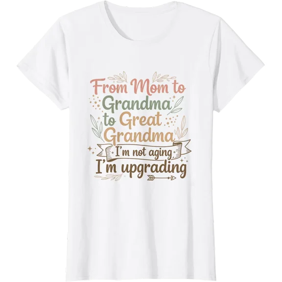 Promoted To Great Grandmother First Time Great Grandma T-Shirt Unisex S-5XL Hot Trending Shirt, Vintage Birthday Gift