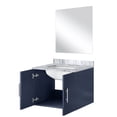 thumbnail image 4 of Single Navy Blue Vanity with Marble Countertop | 24 in. W, Soft - Close Design & Storage | Scratch - Resistant for Lasting Use, 4 of 5