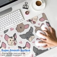 thumbnail image 4 of Long Mouse Pads for Desk,Bulldog Dog and Love Heart Desk Mats on Top Of Desks, Desk Mouse Pad Extra Large with 3mm Non-Slip Base and Stitched Edge for Gaming,Office,Work,Home 31.5"x11.8", 4 of 6