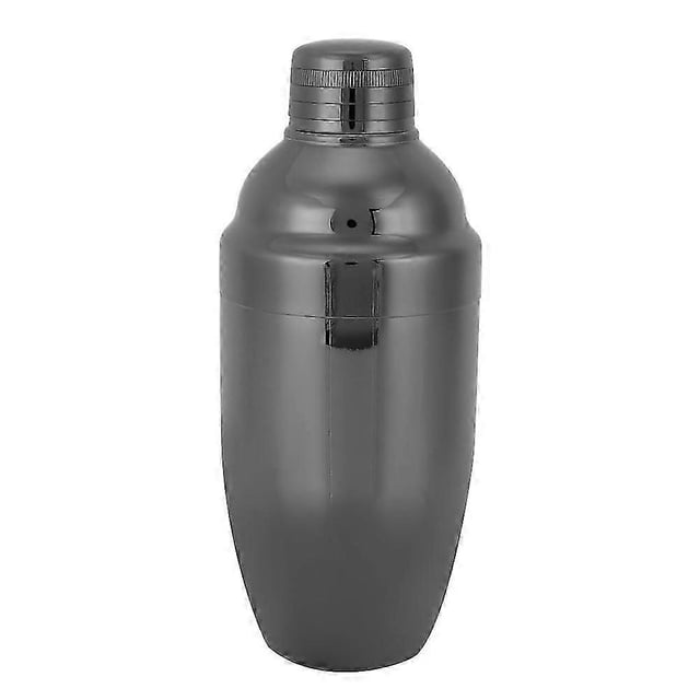 Coctelera de acero inoxidable de moda, herramienta para agitar, accesorios de bar, color negro.