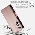 thumbnail image 6 of Compatible with Samsung Galaxy S23 Wallet Case, Classic PU Leather Flip Folio Case with Card Holders Kickstand [Shockproof TPU Inner Shell] Phone Cover for Samsung Galaxy S23, Rosegold, 6 of 7