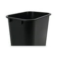 thumbnail image 3 of Unisan Trash Can  14 Quart Black Plastic Open Top Rectangular EA/1, 3 of 5