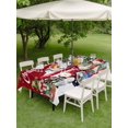 thumbnail image 3 of Outdoor Tablecloth with Umbrella Hole and Zipper, Red Truck Christmas Rectangle Table Cloth 60x120 Inch Waterproof Tablecloth, Gnomes Xmas Tree Snowflake Gifts Picnic Table Cover for Patio Camping, 3 of 7