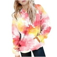 thumbnail image 2 of Byworldtasic Womens Sweatshirts Hoodies for Women Tie Dye Oversized Sweatshirt Plus Size Loose Fit Cute Hoodie Drawstring Fall Pullover with Pocket, 2 of 6