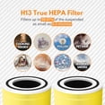 thumbnail image 5 of Filter-Monster 3-in-1 True HEPA Air Filter Replacement Compatible with Levoit Core 300-RF-PA Pet Allergy Air Filter, 2 Pack Replacement Filters, 5 of 6