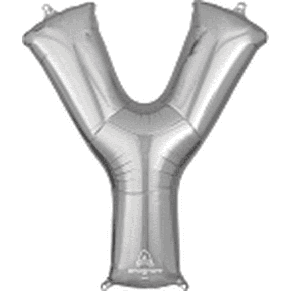 LRG SHP LETTER Y SILVER