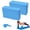 Blue, variant on WLGJL Yoga Block - Supportive Latex-Free Eva Foam - Soft Non-Slip Surface with Beveled Edges for Yoga, Pilates, Meditation - Yoga Accessories for Stability, Balance, Deepen Stretches, 2 Pack (Purple)