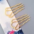 thumbnail image 2 of 6 peines de 4 puntas TUNC dorados 65 x 35 mm, 2 of 4