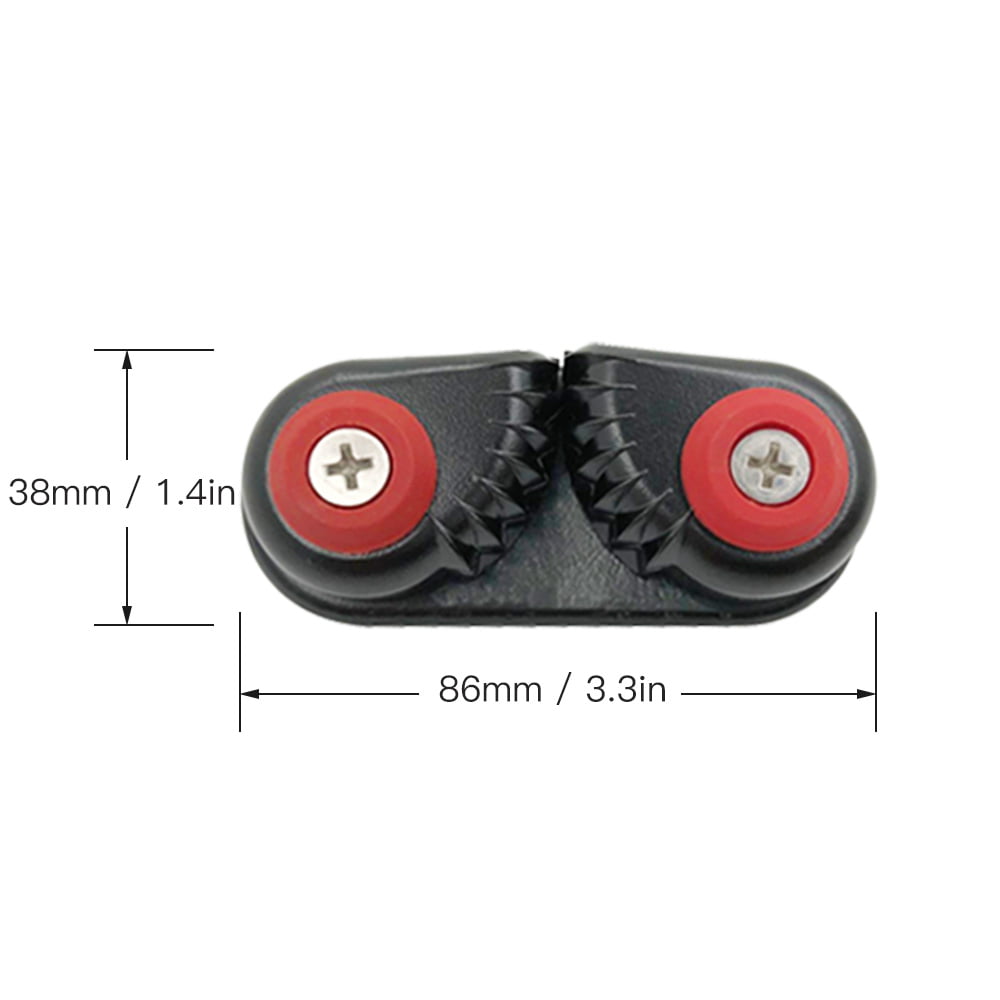 2Pcs Kayak Cam Cleat Boat Canoe Dinghy Aluminum Cam Fast Entry Rope Cleats 