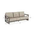 thumbnail image 6 of Ulax Furniture Patio Outdoor 3-Seat Aluminum Sofa With Sunbrella Cushions, 6 of 6