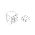 thumbnail image 2 of Furniture of America Stilla Contemporary Wood Wine Rack End Table in Espresso, 2 of 10