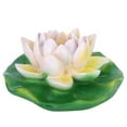 thumbnail image 4 of Decoración de Flores de Resina Flotante BuyweekMX Adorno de Agua de Estanque de Peces Morado Blanco, 4 of 5