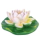thumbnail image 1 of Simulación de jardín, decoración de flor de loto de resina flotante para estanque de peces, adorno de agua, loto blanco, 1 of 9