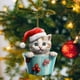 thumbnail image 4 of Adornos navideños, regalos navideños, adornos para árbol de Navidad, adornos navideños de acrílico 2D, colgantes para árbol de Navidad, fiestas, coches, decoración del hogar, adornos navideños de acrí, 4 of 5