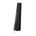 thumbnail image 3 of Funda para sombrilla de jardín, resistente al viento, con cordón ajustable y cremallera, tela Oxford resistente para patio al aire libre. Negro sin poste, 3 of 8