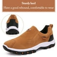 thumbnail image 4 of Mens Hiking Shoes Laceless Suede Breathable Slip Resistant Boots Lightweight Sneakers for Outdoor Activity Hiking Walking, 4 of 7