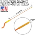 thumbnail image 2 of FlexiSnake Drain Weasel Sink Snake Cleaner-18 inch-Drain Hair Clog Remover, 2 of 6