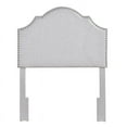 thumbnail image 2 of HomeFare Double Clou Garniture Tête de Lit Traditionnelle en Gris Clair, 2 of 7
