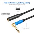 thumbnail image 2 of Cable Extensión Audio A Ángulo Recto 1/4 Pulgada 6 35 Mm para Guitarras, 2 of 9