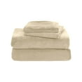 thumbnail image 2 of Luxury 3pc Velvet Flannel Sheet Set, 150x200cm Soft Bedding, Anti Static Non Pilling, Cozy Warm Fleece, Machine Washable, Elegant Home Decor, Includes Fitted Sheet And Pillowcases (Beige), 2 of 6
