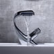 thumbnail image 2 of Mezclador de lavabo de un solo orificio negro, mezclador de lavabo de baño de latón, mezclador de lavabo de baño de diseño de lujo, 2 of 5