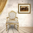 thumbnail image 3 of Emil Volkers 24x19 Gold Ornate Framed and Double Matted Museum Art Print Titled - Before the Ride, 3 of 4