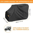 thumbnail image 5 of Unique Bargains UTV Cover for Honda Pioneer 1000 Waterproof Protection 210D PU Black, 5 of 5