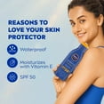 NIVEA SUNBLOCK SPF 50 UV Protector Lotion, Water Resistant, Protect and ...