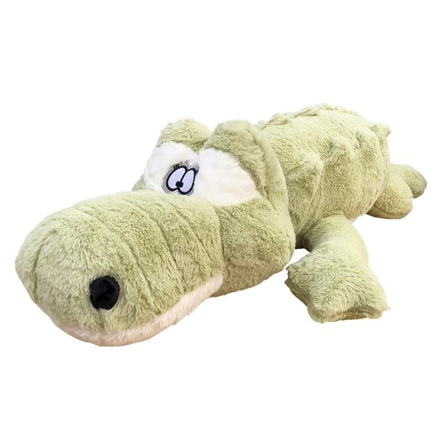 Almohada de felpa Hofun4U con forma de cocodrilo, 97 cm, suave peluche