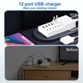 thumbnail image 3 of Estación de carga USB sccvee 50W 10A 12 puertos para iPhone, 3 of 5