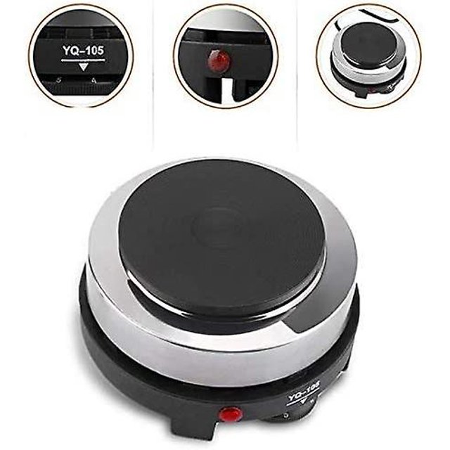 220v 500w Mini Sartén Eléctrica, Calentador De Plancha Eléctrico Portátil, Calentador De Sartén Eléctrico, Mini Oficina En Casa Portátil, Cocina (Enchufe De La UE). Afortunado Sencillez
