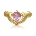 thumbnail image 1 of 10 Anillo de corazón y manos, joyería de boda, regalo hecho a mano para esposa, mujer y niña, 1 of 5