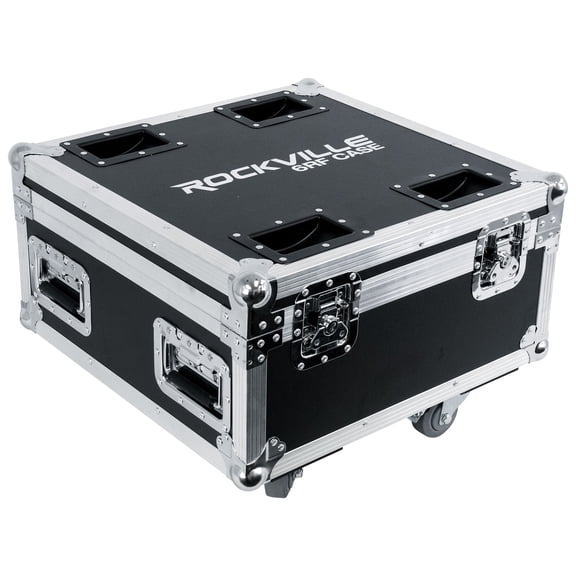 Rockville 6RF CASE Charging Road Case For (8) BATTERY PAR 6RF Lights