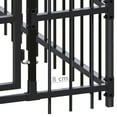 thumbnail image 3 of vidaXL Outdoor Dog Kennel Steel 19.8 ft², 3 of 8