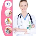 thumbnail image 4 of czcpp-Mini Highlighter Nurse Pens for Badge Reel Pen Include 6 Tip Highlighter 6 Permanent Marker Pen and 6 Retractable Ball Pen with 6 Nursing Keychain Clip Christmas Gift (30pcs), 4 of 4