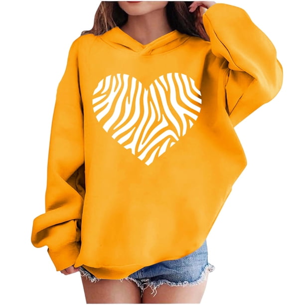 Sudadera con capucha y estampado de corazón de San Valentín, sudadera de manga larga para niños y niñas, chaqueta para niñas de talla mediana y grande.