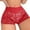 Red, variant on Women's Flat Angle Underwear Breathable High Waisted Underwear Remote Control Panties XXL