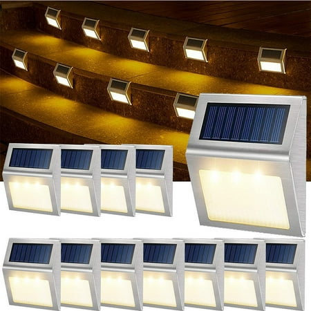 

12 Pack Solar LED Deck Lights Outdoor