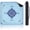 Light Blue, variant on XAOUS Shipped Rolled Mahjong Mat with Rule Without Creases, 32.5" x 32.5"