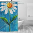thumbnail image 4 of Blue Hello Shower Curtain 72X72In For Bathroom, Waterproof Fabric Quick Dry Soft Decoration Set, 4 of 5