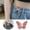B 1PC, variant on Monjani 1PC Adjustable Pants Waist Tightener Butterfly Design with Pearl Waist Buckle No-Sew Detachable Reusable Effortless One-Step Installation for Loose Jeans Buckle Extender Pants