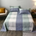 thumbnail image 3 of Washed Cotton Bed Sheet Bedding Sheets Fashion Flat Bedsheet, 3 of 5
