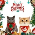 thumbnail image 1 of Adorable Santa Claus Pet Button Wipes, Cute Triangular Decoration, Adjustable Foldable, Santa Printed, Portable for Dorm Office, Soft Fabric, Long-Lasting, for Bedroom Christmas Decorations, 1 of 8