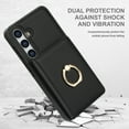 thumbnail image 2 of Allytechgroup Wallet Case Cover for Samsung Galaxy S24 FE, with Ring Holder Cards Slots Premium PU Leather TPU Back Cover Shockproof RFID Blocking Phone Case for Samsung Galaxy S24 FE, Black, 2 of 7
