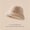 Fisherman hat in milk tea, variant on Soft Faux Rabbit Fur Plush Fisherman Hat, Daily Casual Outdoor Winter Hat-Off-white bucket hat